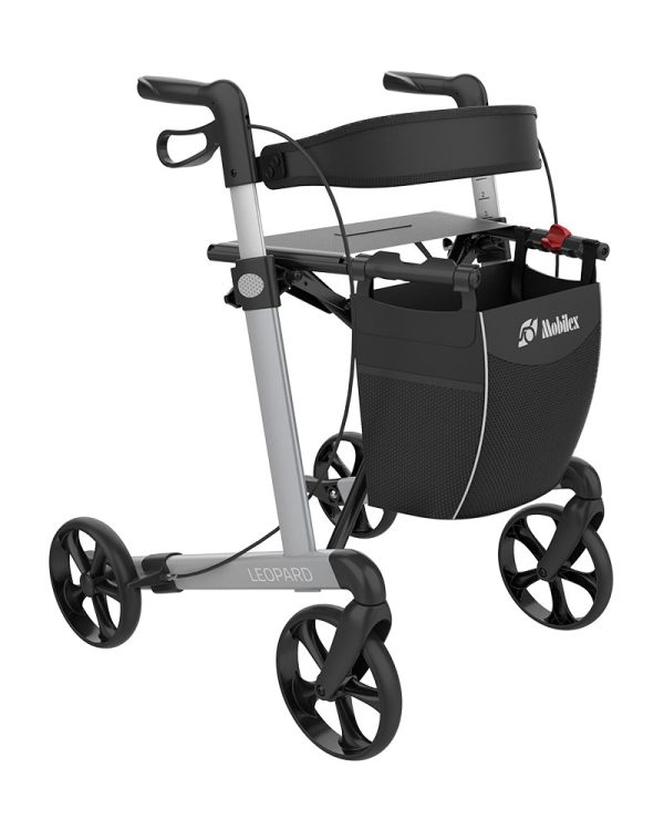 Rollator leopard platin